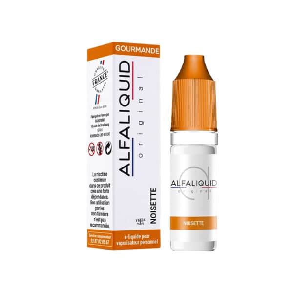 E-Liquide Gourmande Noisette - 10ml - AlfaLiquid