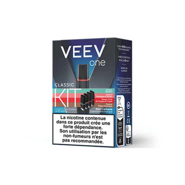 Kit Veev One Saveurs Classiques 1,8% 20mg/ml - Veev - 4 recharges