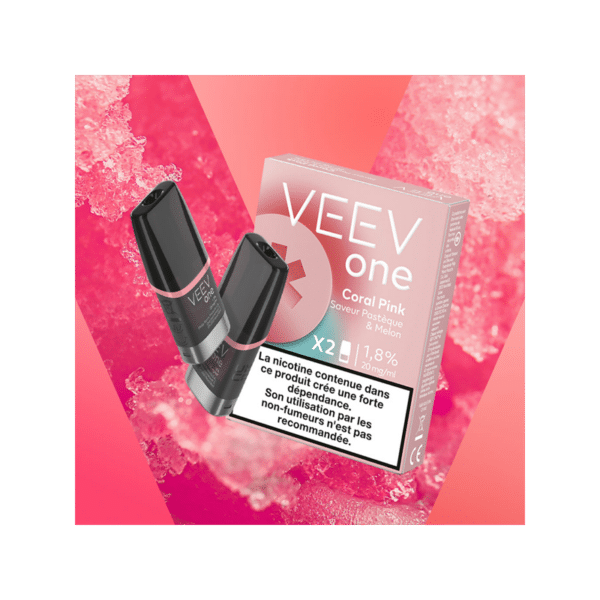 Pack de 2 Pods pré-remplis One Coral Pink - Veev