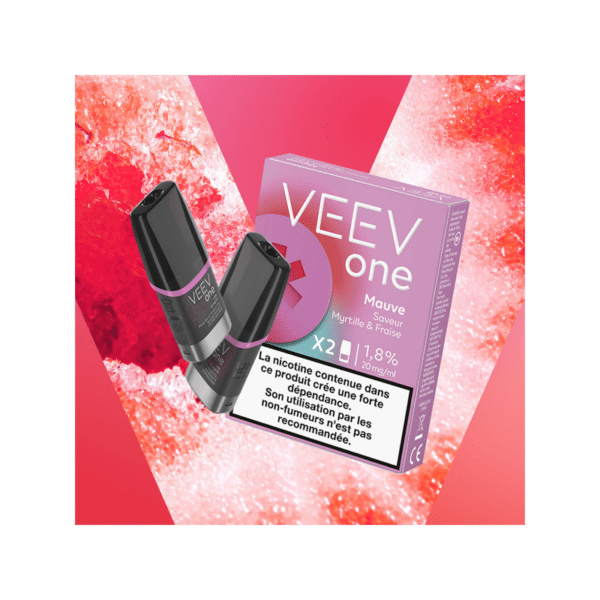 Pack de 2 Pods pré-remplis One Mauve - Veev