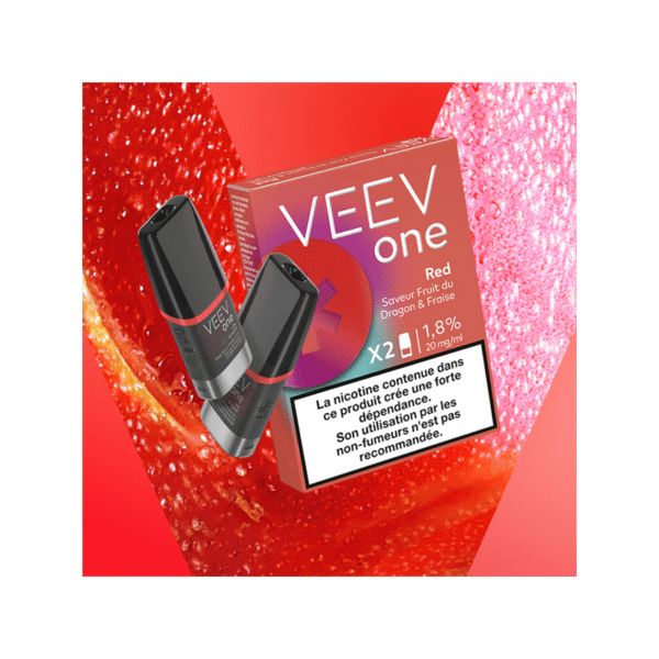Pack de 2 Pods pré-remplis One Red - Veev