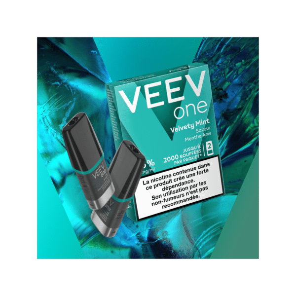 Pack de 2 Pods pré-remplis One Velvety Mint - Veev
