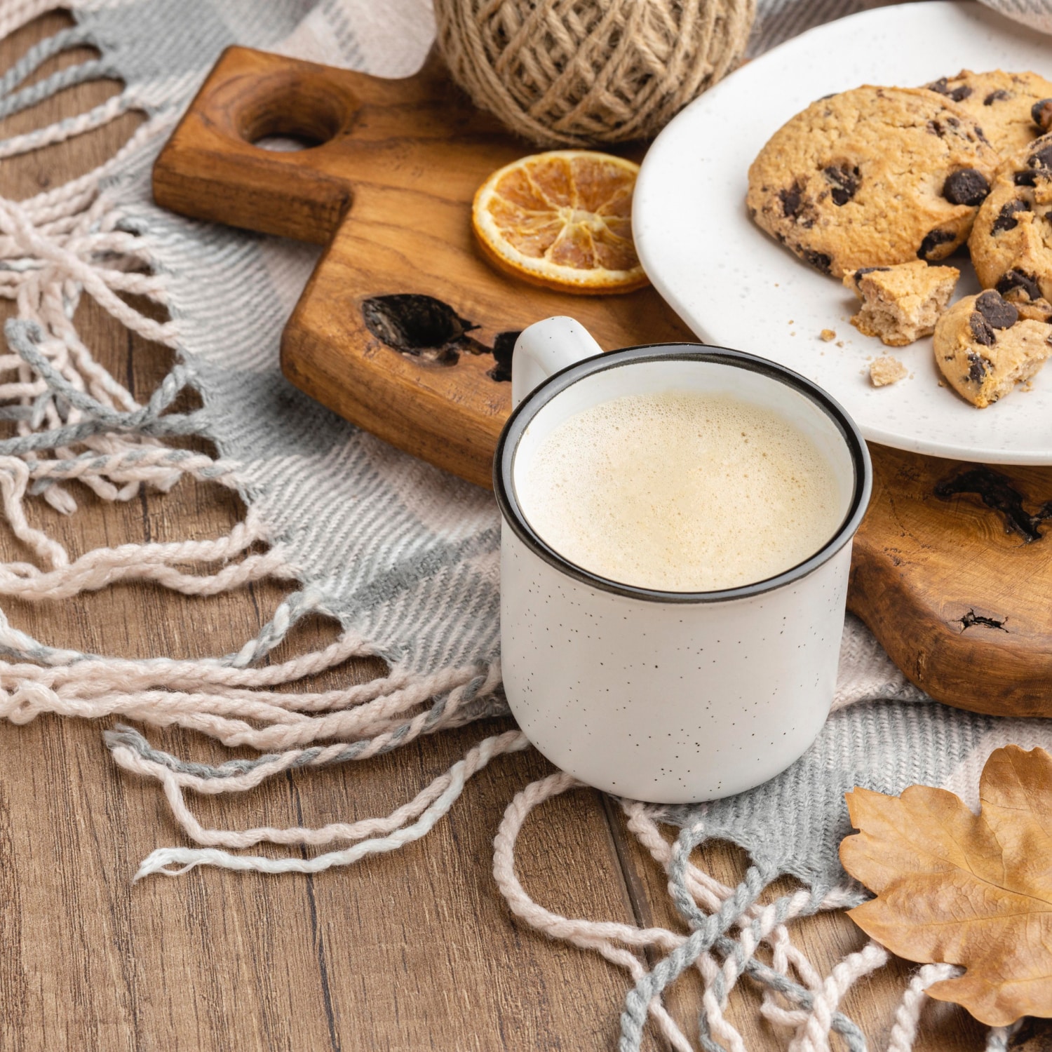 chai latte et cookies CBD